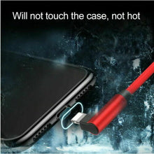 Load image into Gallery viewer, 90 Degree USB Cable iPhone X 6 6s 7 8 Fast Charging Lightning Apple Cord
