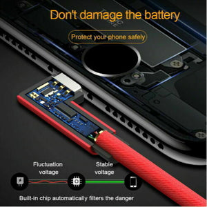 90 Degree USB Cable iPhone X 6 6s 7 8 Fast Charging Lightning Apple Cord